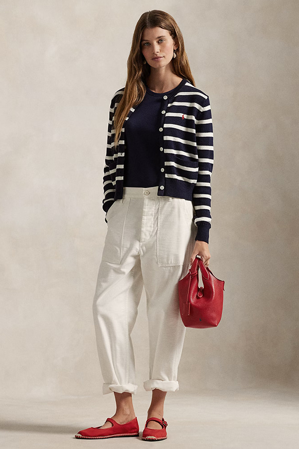 ΖΑΚΕΤΑ RALPH PAUREN - NAVY/WHITE MULTI